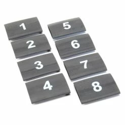 Top 10 ๐ DEI Wire Markers - 8 Pc Set Numbered 1-8 - Black - 10849 โ๏ธ